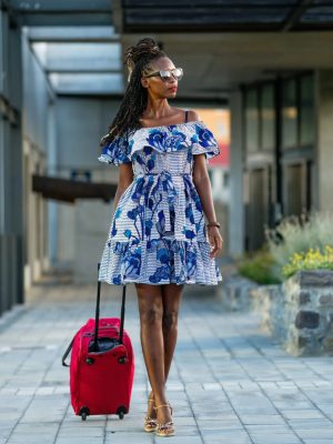 Off Shoulder Frill Dress