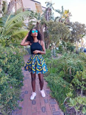 Elastic Panel Short Skirt